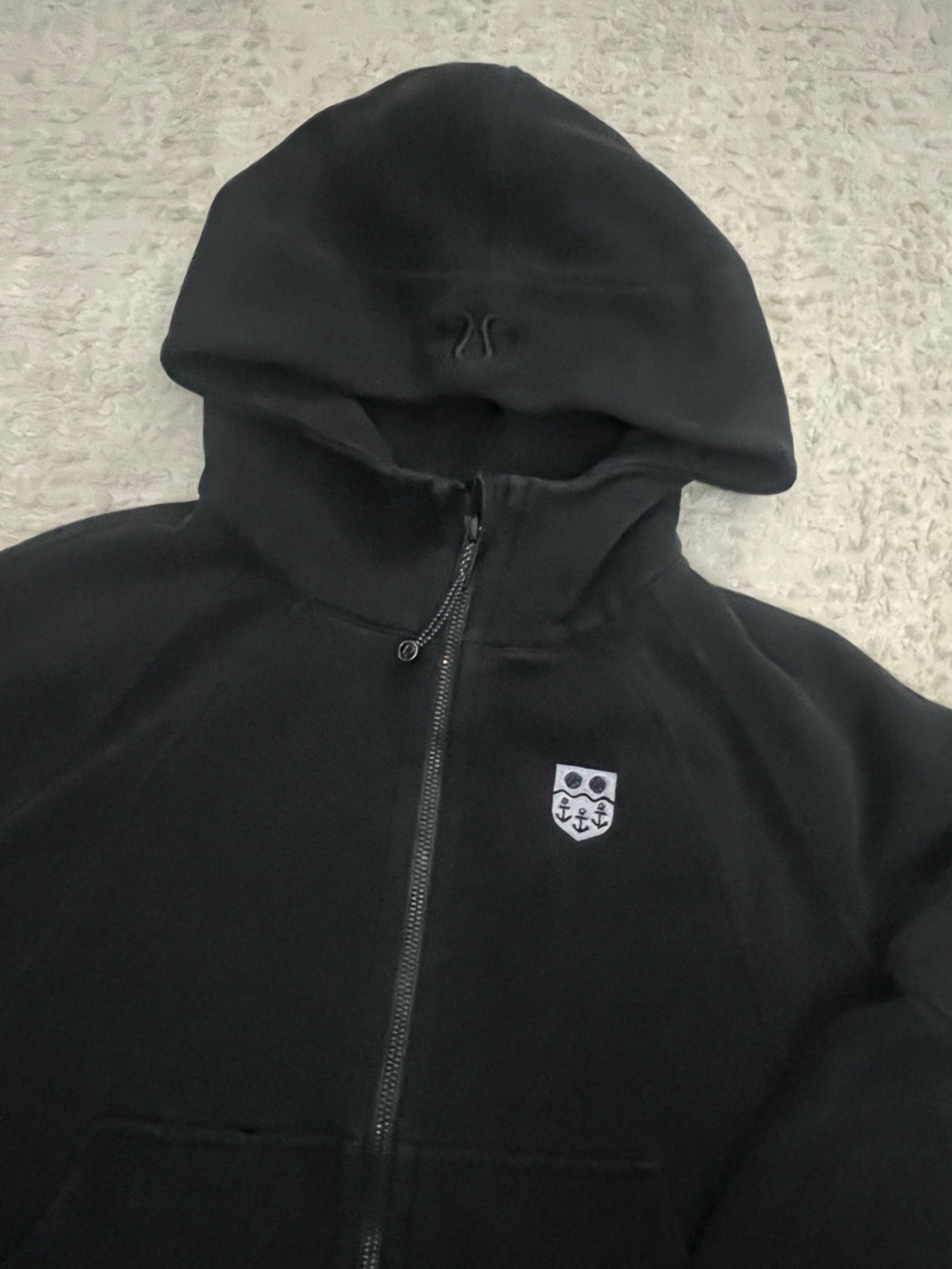 Lululemon Embroidered Cropped Scuba Zip Hoodie